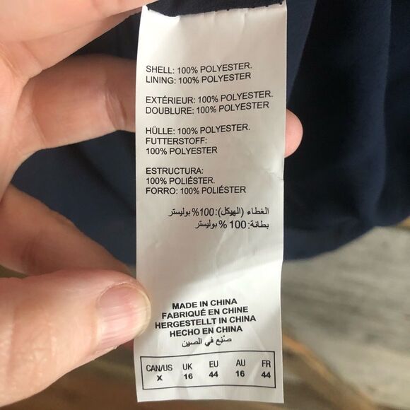 addition Elle plus size X NWT Navy dual layer blouse - Picture 5 of 6